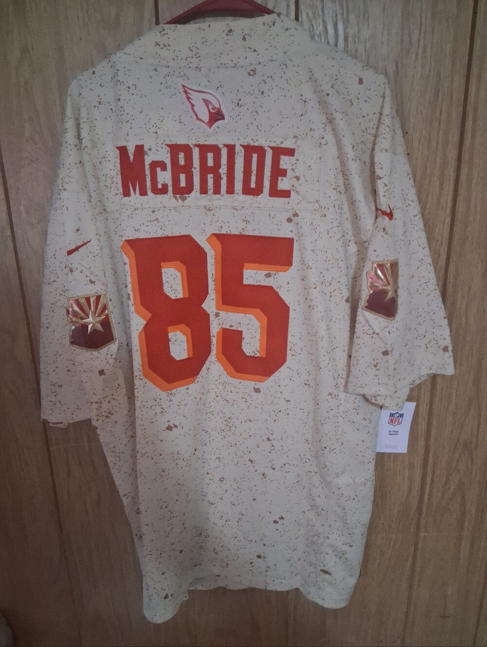 Mystery Football Card With Trey Mcbride Arizona Cardinals Rivalry XXL Jersey